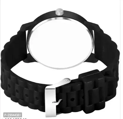 Stylish Black PU Analog For Men-thumb3