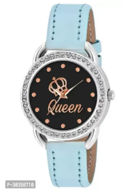 Stylish Genuine Leather Analog Watch For Women-thumb0