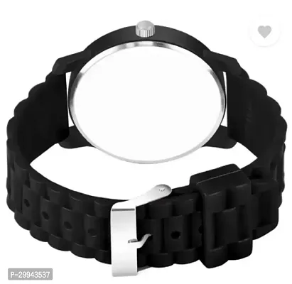 Stylish Black PU Analog For Men-thumb4