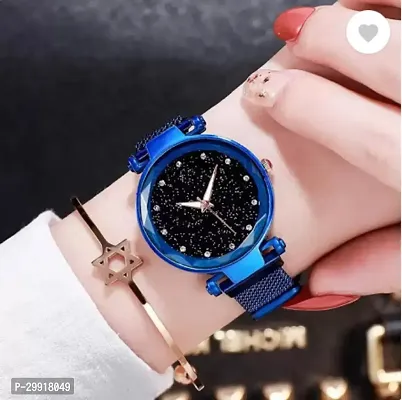 Stylish Black Metal Analog Watches For Women-thumb3