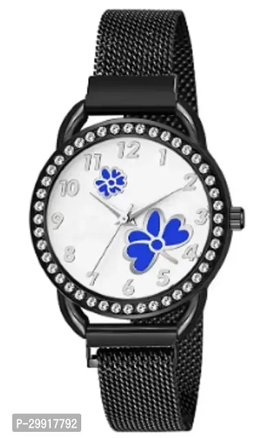 Stylish White Metal Analog Watches For Women-thumb0