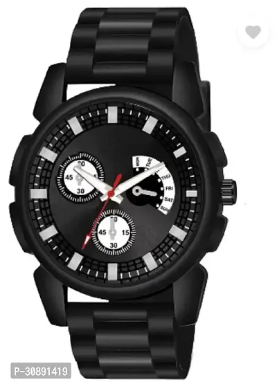 Stylish Black Analog Watches For Men-thumb0