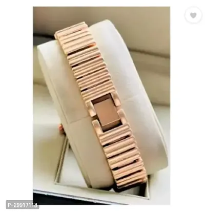 Stylish Golden Metal Analog Watches For Women-thumb3