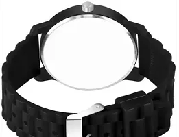 Stylish Black PU Analog Watch For Men-thumb3