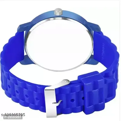 Stylish Blue PU Analog Watches For Men-thumb4