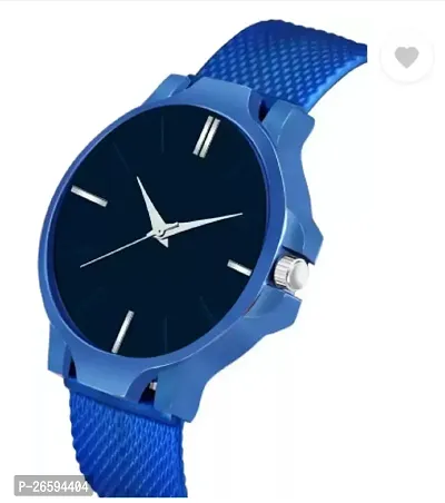 Stylish Blue PU Analog Watches For Men-thumb3