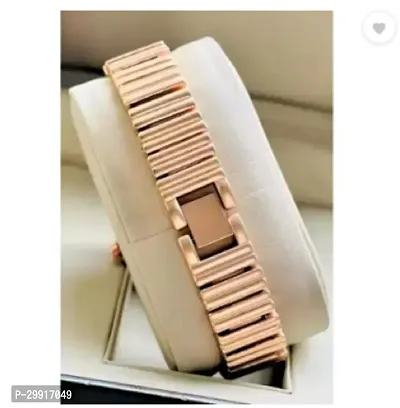 Stylish Golden Metal Analog Watches For Women-thumb3