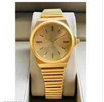 Stylish Golden Metal Analog Watches For Women-thumb1