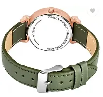 Stylish Green Genuine Leather Analog Watches For Women-thumb2