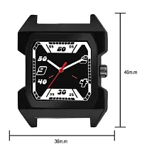 Stylish Black PU Analog Watch For Men-thumb2