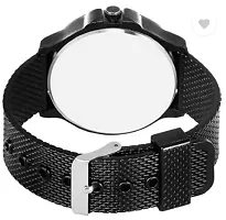 Stylish Black PU Analog Watches For Men-thumb1