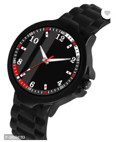 Stylish Black PU Analog Watches For Men-thumb5