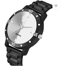 Stylish Black PU Analog For Men-thumb2