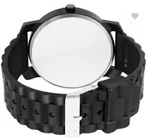 Stylish Black PU Analog Watches For Men-thumb2