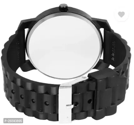 Stylish Black PU Analog Watches For Men-thumb3