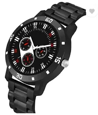 Stylish Black PU Analog For Men-thumb2