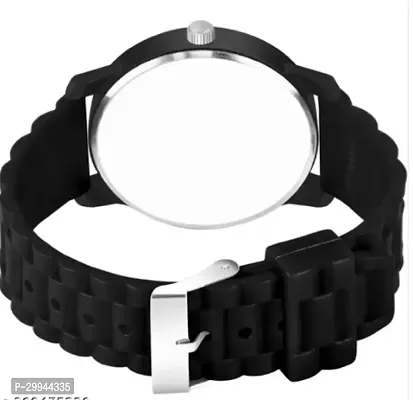 Stylish Black PU Analog For Men-thumb4