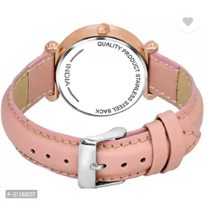 Black Dial Bird Pan Dial Pink Leather Strap Watch For Girls-thumb3