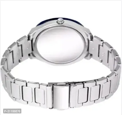 Miss Perfect Blue Ring Cash Silver Dial Silver Belt Women Wrist Watch-thumb3