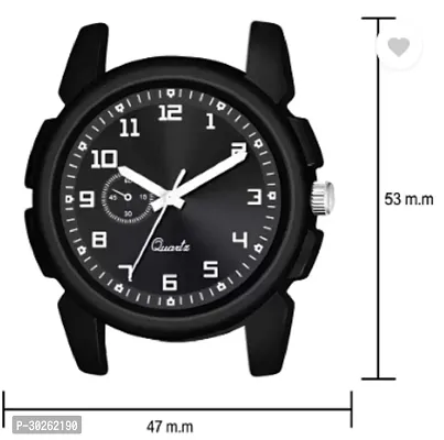 Stylish Black PU Analog Watch For Men-thumb4