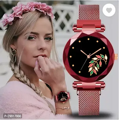 Stylish Black Metal Analog Watches For Women-thumb0