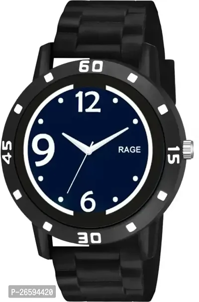 Stylish Blue PU Analog Watches For Men-thumb2