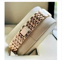 Stylish Golden Metal Analog Watches For Women-thumb2