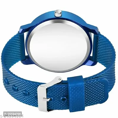 Stylish Blue PU Analog Watches For Men-thumb3