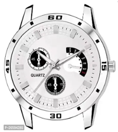 Stylish White Metal Analog Watches For Men-thumb3