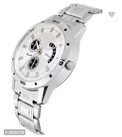 Stylish Silver Metal Analog Watch For Men-thumb2