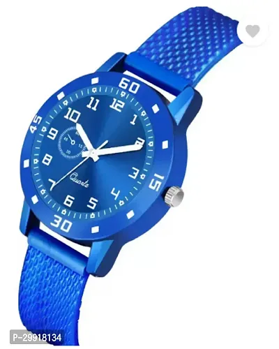 Stylish Blue PU Analog Watches For Women-thumb3