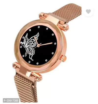 Stylish Black Metal Analog Watches For Women-thumb3