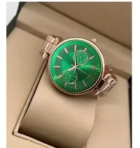 Miss Perfect Crono Green Dial Rose Gold Belt Girls And Women Analog Watch-thumb3