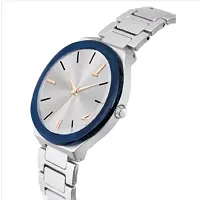 Stylish Silver Metal Analog Watches For Women-thumb1