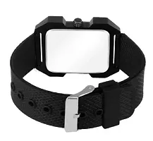 Stylish Black PU Analog Watch For Men-thumb1