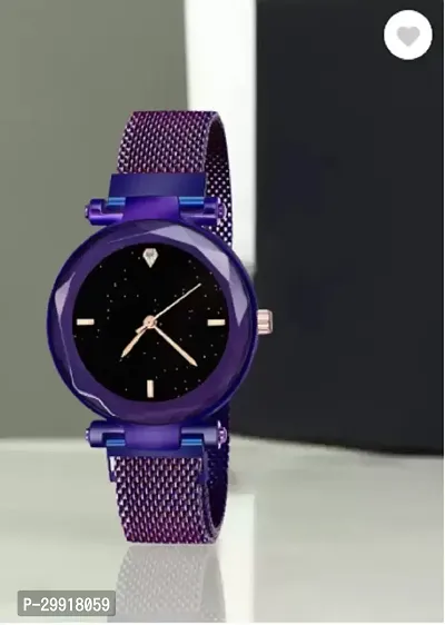 Stylish Black Metal Analog Watches For Women-thumb3