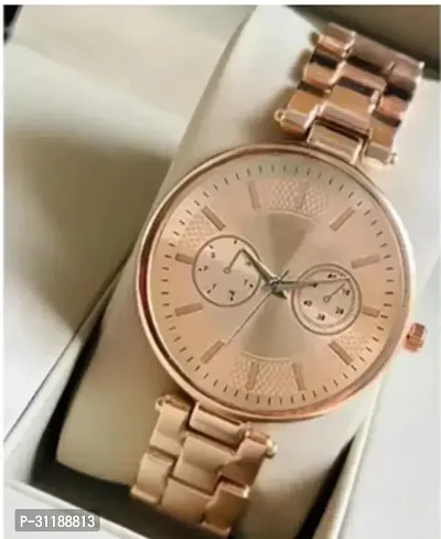 Miss Perfect Crono Rose Gold Dial Db Rose Gold Belt Analog Women Wrist Watch-thumb2