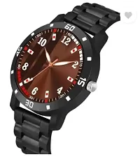 Stylish Brown PU Analog Watches For Men-thumb2