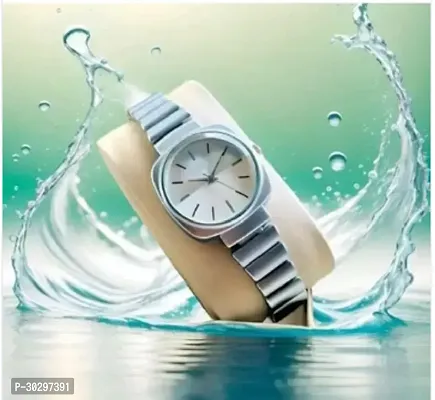 Stylish Silver Metal Analog Watches For Women-thumb3