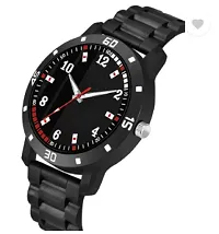 Stylish Black PU Analog Watches For Men-thumb2