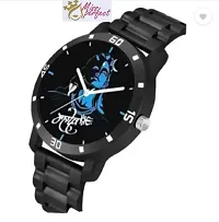 Stylish Black PU Analog For Men-thumb2