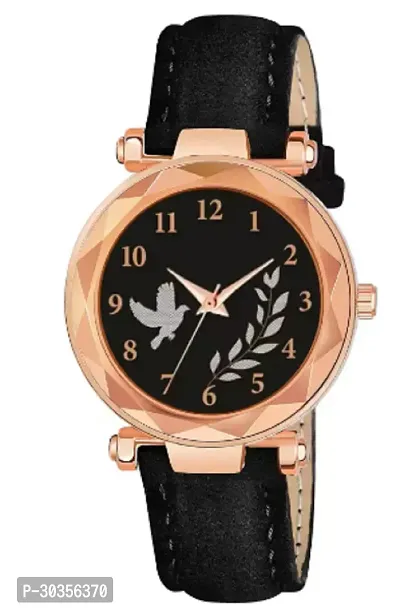 Stylish Genuine Leather Analog Watch For Women-thumb0