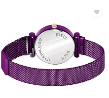 Stylish Purple Metal Analog Watches For Women-thumb1