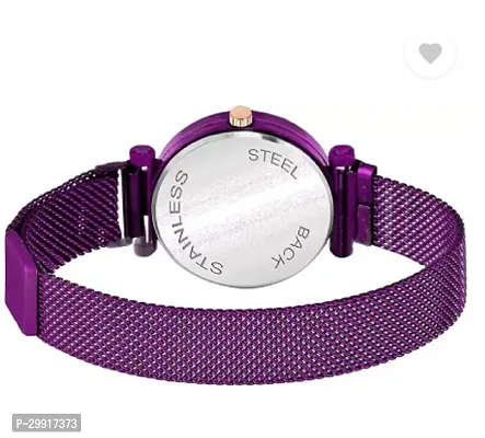 Stylish Purple Metal Analog Watches For Women-thumb2