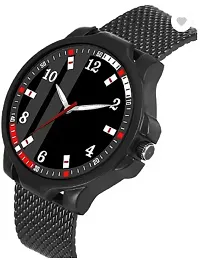 Stylish Black PU Analog Watches For Men-thumb2