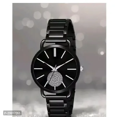 Stylish Black Metal Analog Watches For Women-thumb0