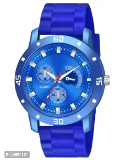 Stylish Blue Analog Watches For Men-thumb0