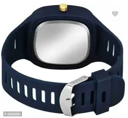 Stylish Blue PU Analog Watches For Men-thumb2