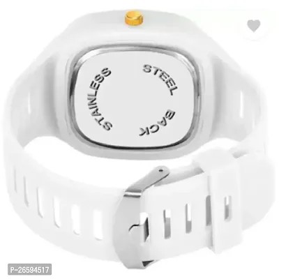 Stylish White PU Analog Watches For Men-thumb2