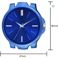 Stylish Blue PU Analog Watches For Men-thumb2